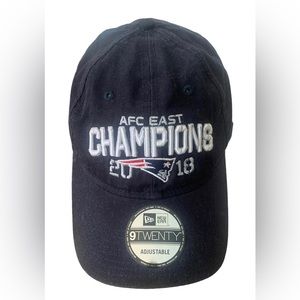 AFC East CHAMPIONS 2018 NE Patriots Hat Adjustable Cap
